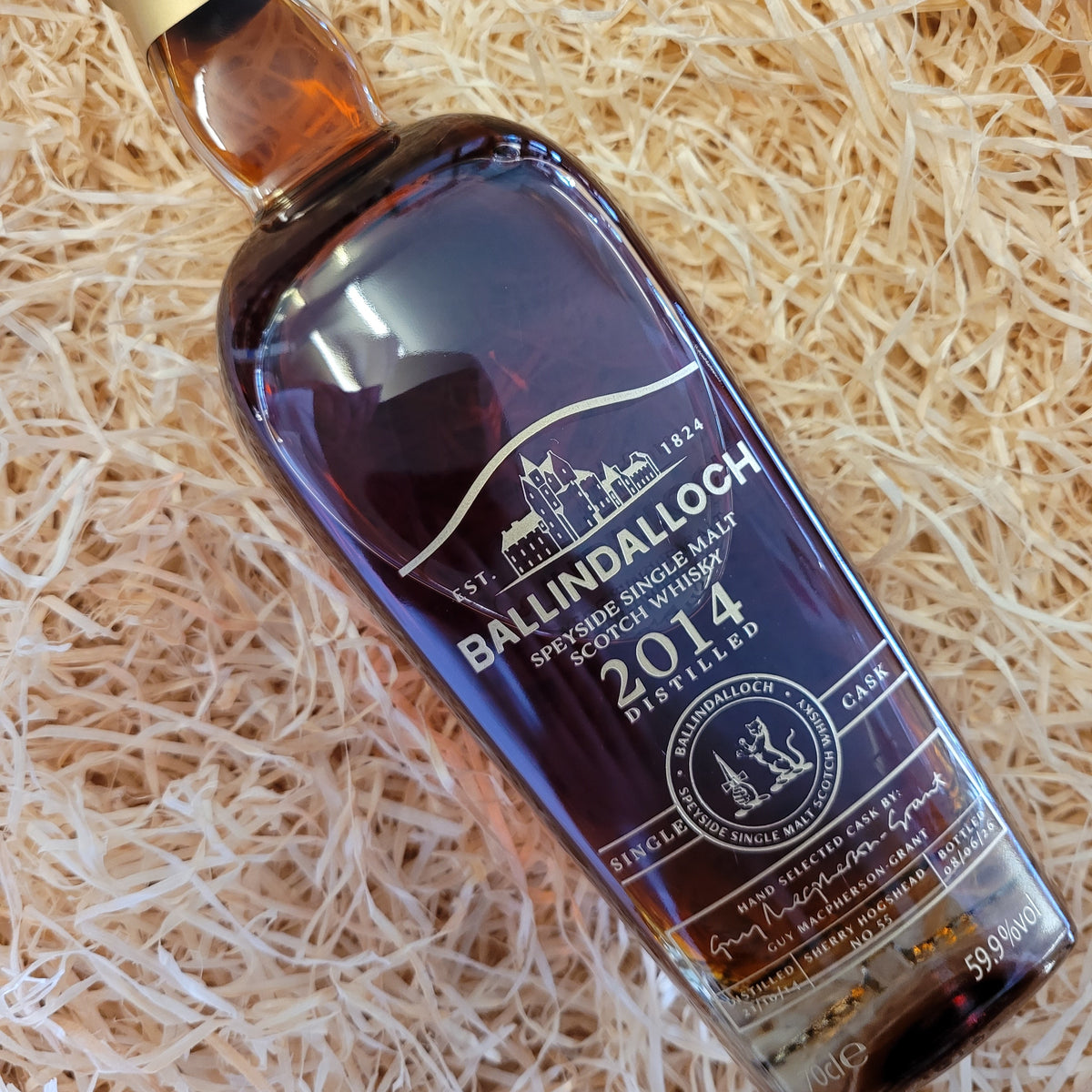 Ballindalloch 2014 The Oldest Cask (Engraved Bottle) #55, Speyside, Scotland (59.9% Vol)