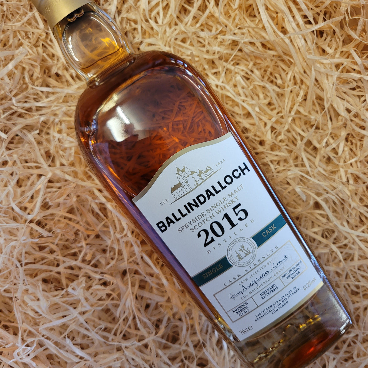 Ballindalloch 2016 Single Bourbon Cask #312, Speyside, Scotland (61.2% Vol)