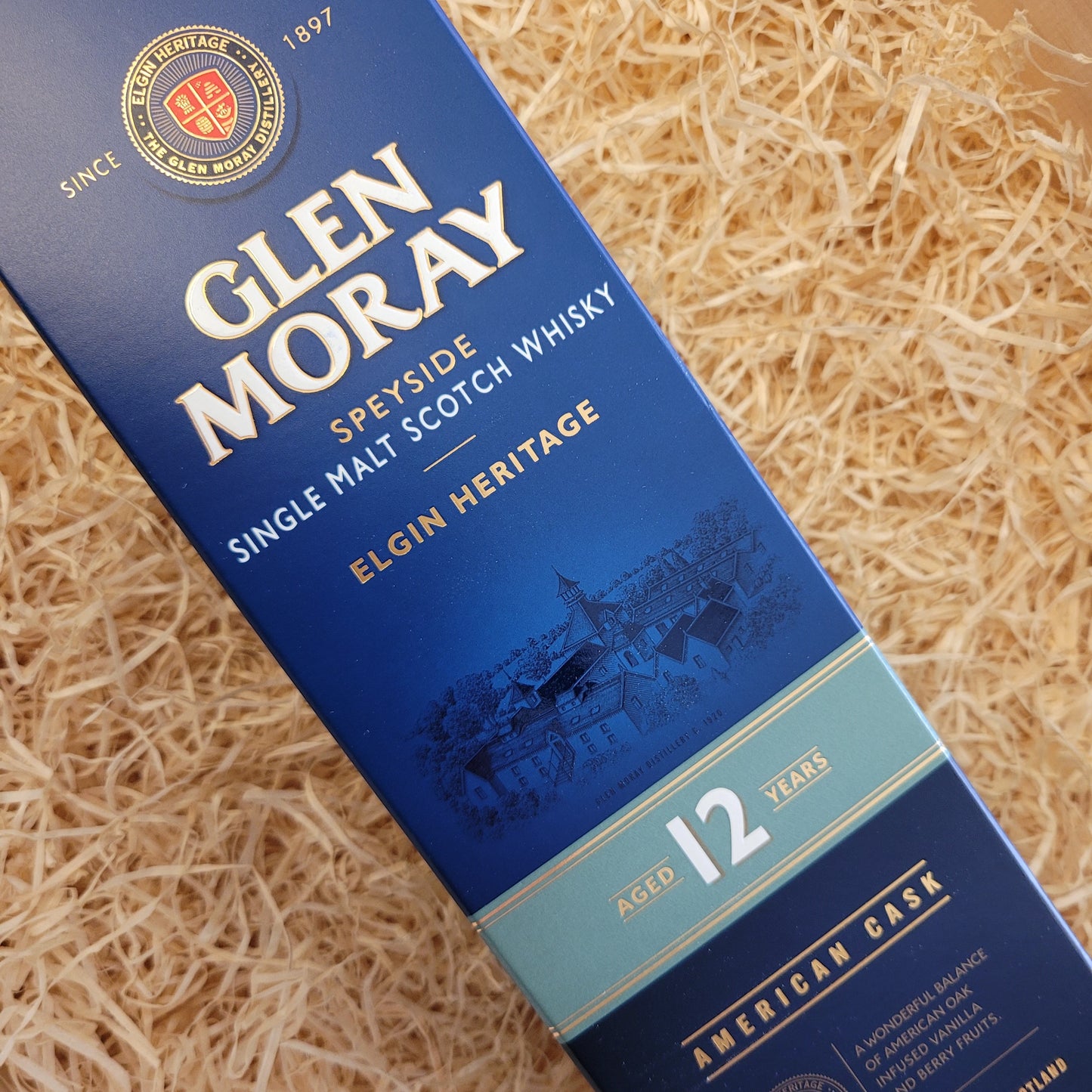 Glen Moray 12 Year Old - Elgin Heritage Whisky, Speyside, Scotland (40% Vol) (70cl) (Gift Box)
