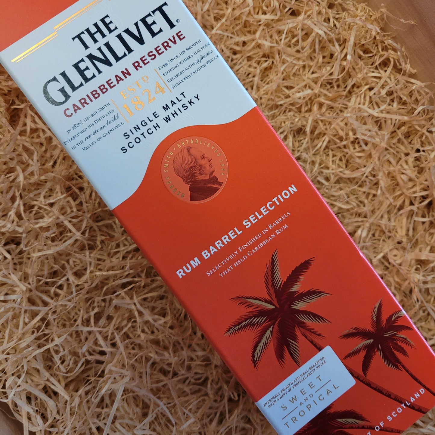The Glenlivet Caribbean Reserve, Speyside, Scotland (40% Vol) (70cl) (Gift Box)
