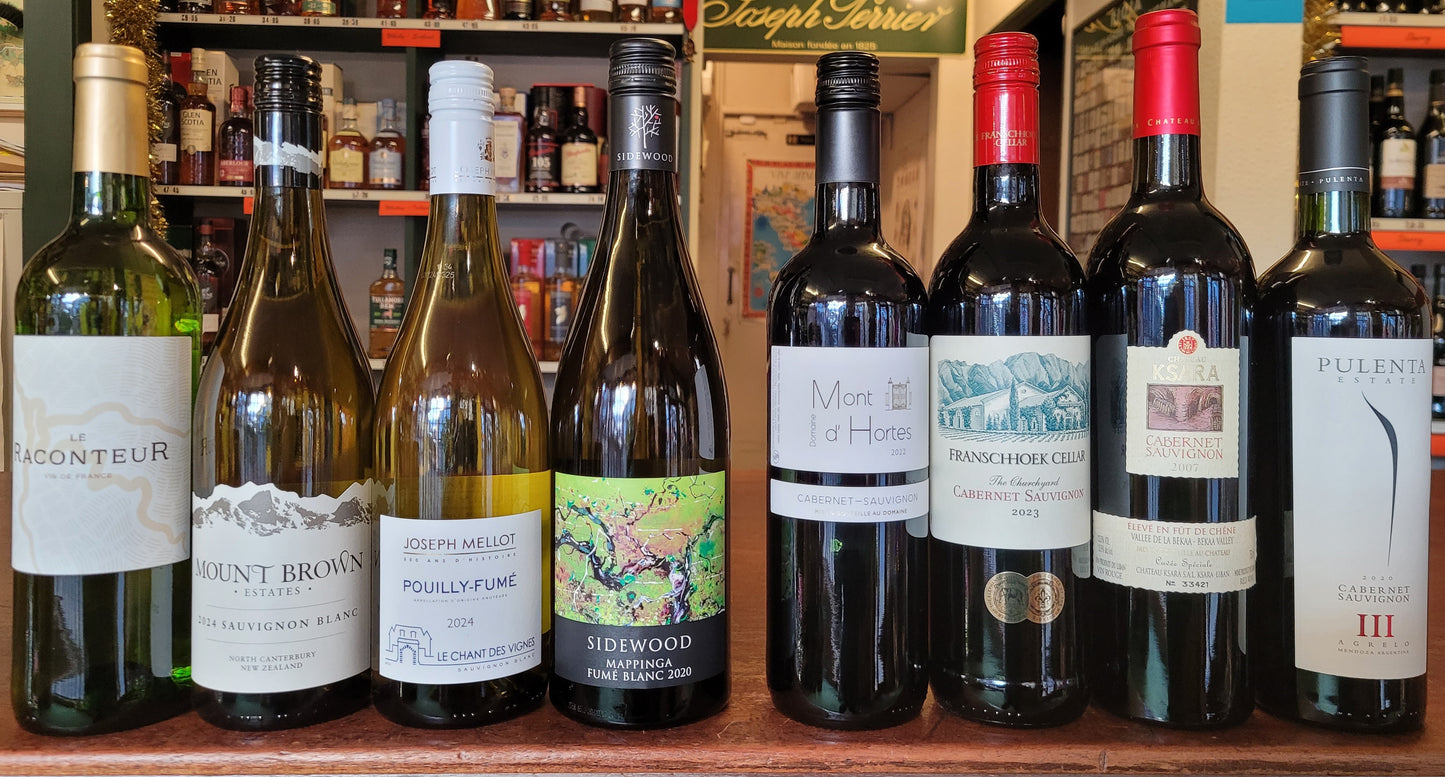 Thursday 22nd January 2026 Tutored Tasting - New World Vs Old World (Sauvignon Blancs and Cabernet Sauvignons)