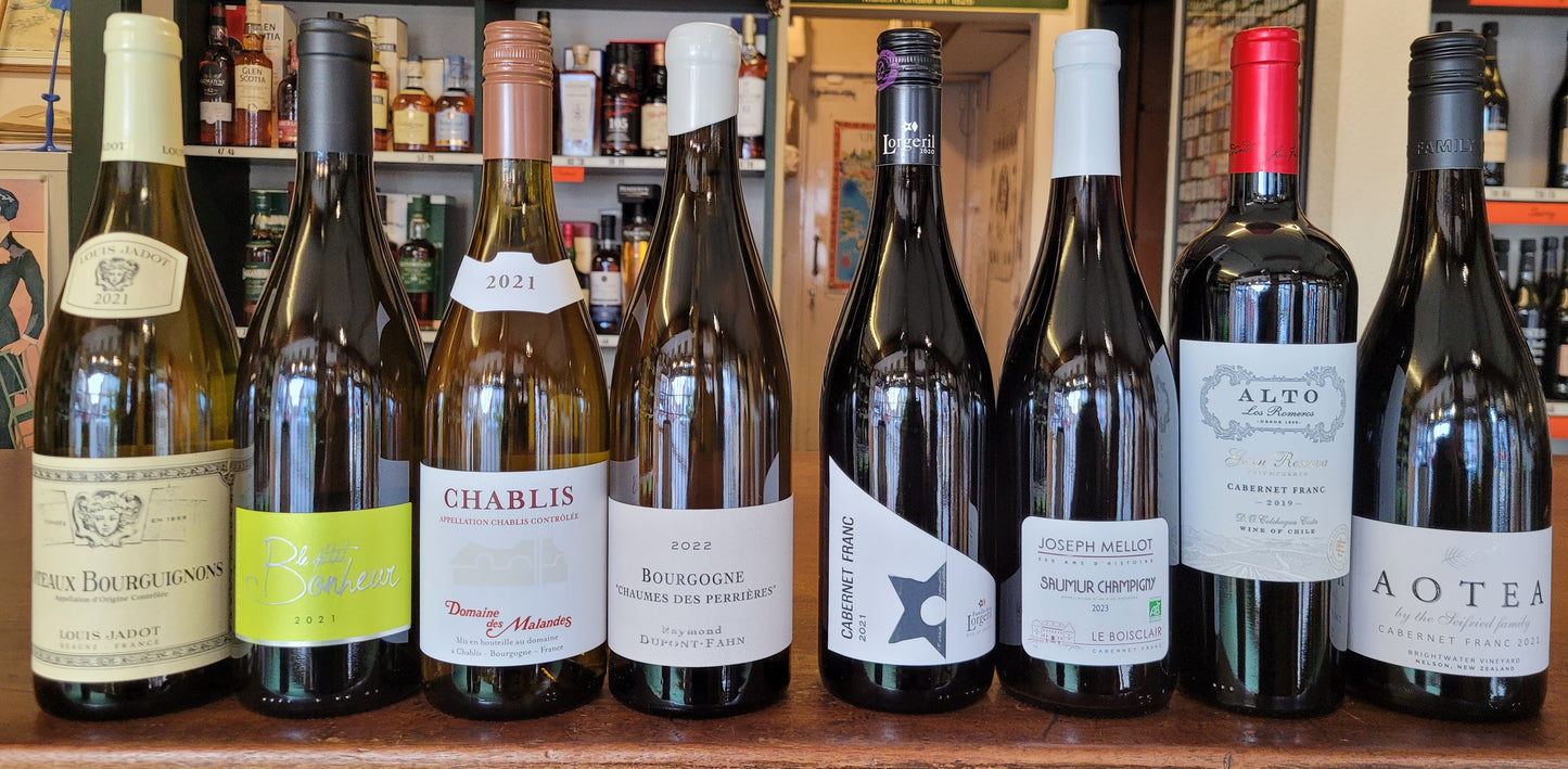 Thursday 26th June 2025 Tutored Tasting - Burgundy (whites) and Cabernet Franc (reds)