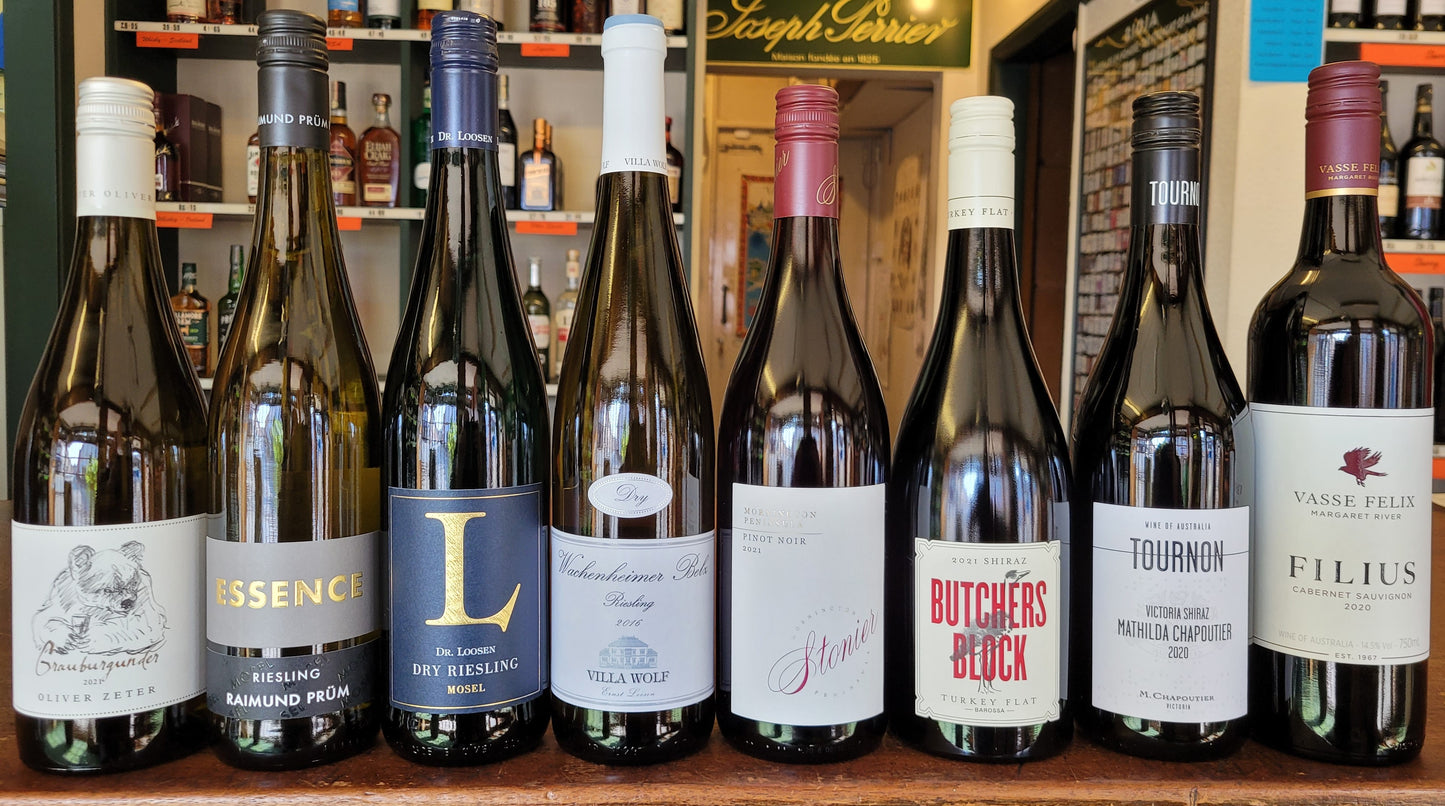 Thursday 19th September 2024 Tutored Tasting - German Whites and Australian Reds