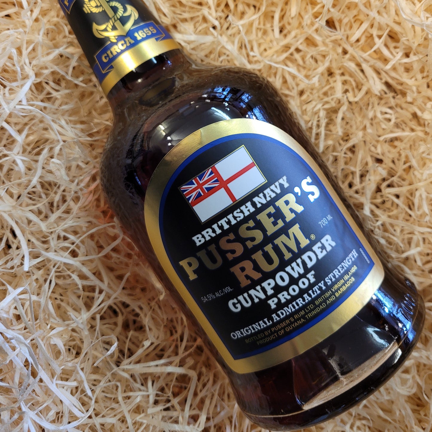 Pusser's Original Admiralty Strength Rum, Guyana - Trinidad - Barbados (54.5% Vol)(70cl)