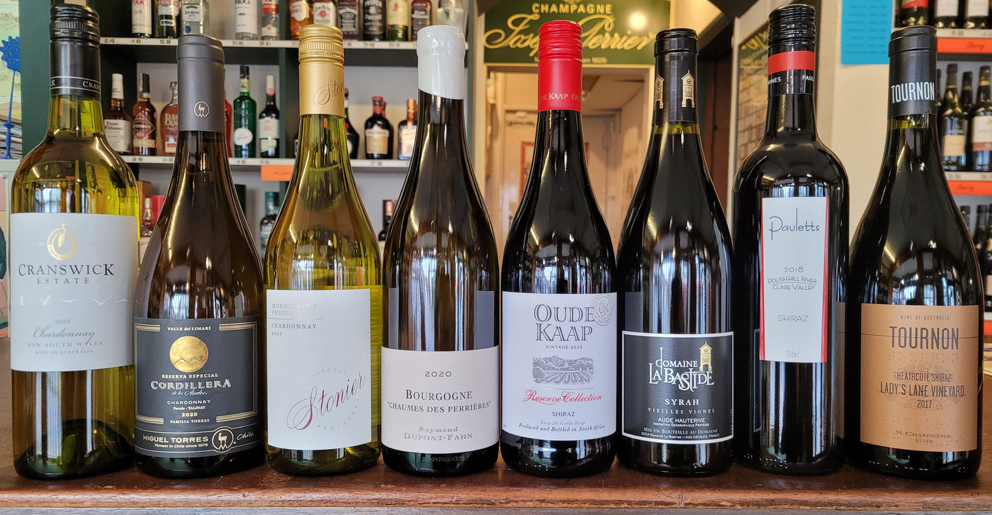 Thursday 25th April Tutored Tasting - Chardonnay and Syrah/Shiraz