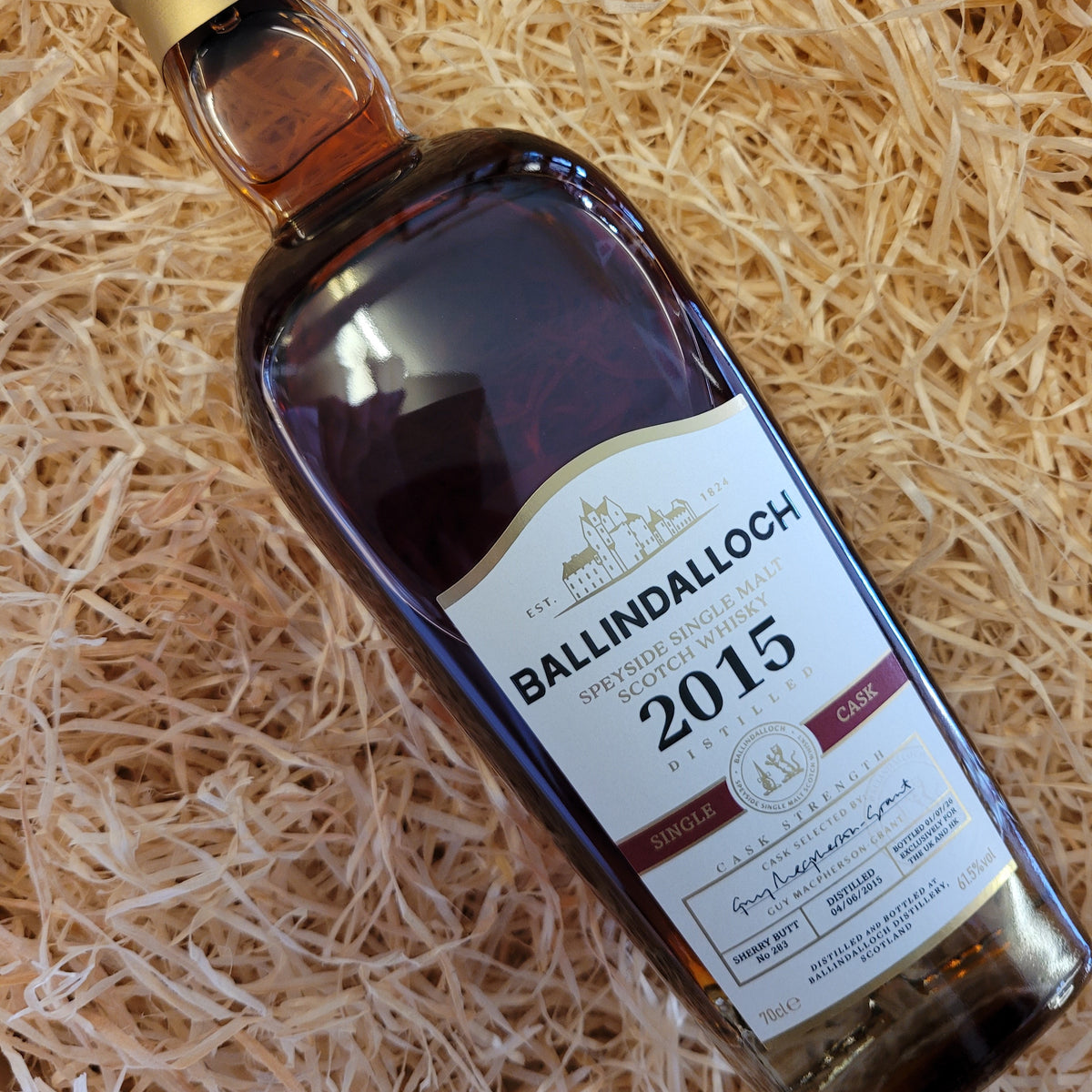 Ballindalloch 2015 Single Sherry Cask #283, Speyside, Scotland (61.5% Vol)